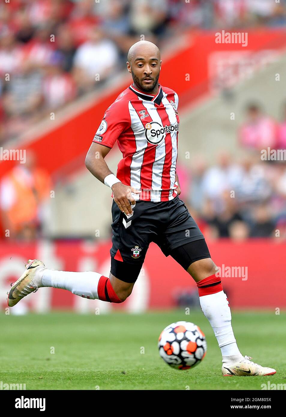 Nathan Redmond de Southampton - Southampton v West Ham United, Premier League, St Mary's Stadium, Southampton, Royaume-Uni - 11 septembre 2021 usage éditorial uniquement - des restrictions DataCo s'appliquent Banque D'Images