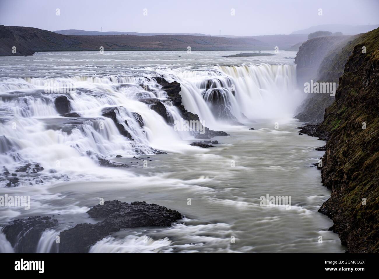 Cascade de Gullfoss en Islande Banque D'Images