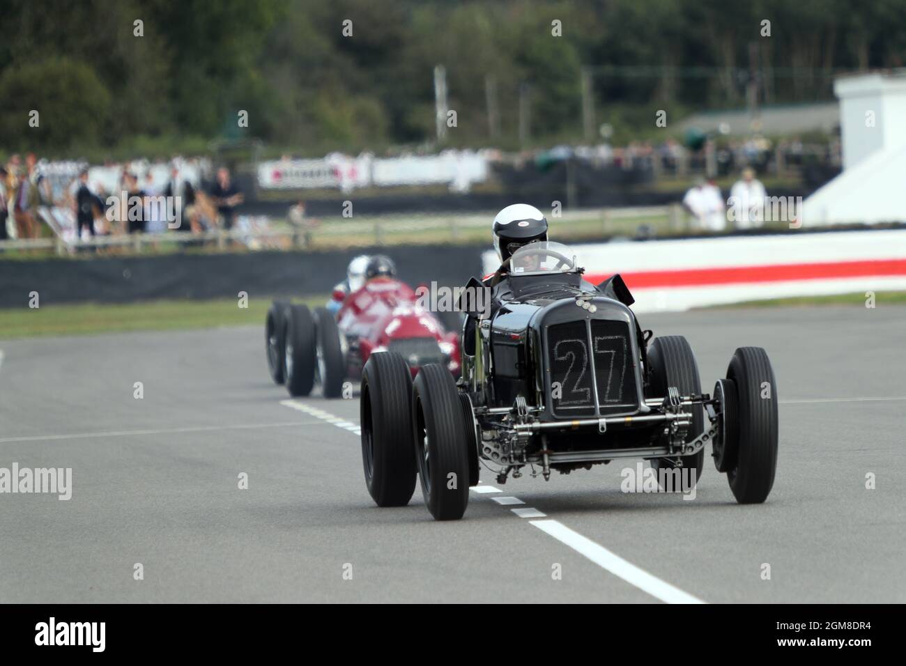 Goodwood, West Sussex, Royaume-Uni. 17 septembre 2021. 1936 ERA B-Type R10B conduit par Paddins Dowling lors de la séance d'entraînement pour le Festival of Britain Trophy au Goodwood Revival à Goodwood, West Sussex, Royaume-Uni. © Malcolm Greig/Alamy Live News Banque D'Images