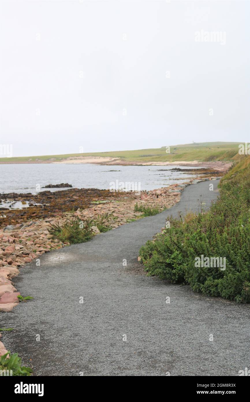 John O'Groats sur la pointe nord-est de la Grande-Bretagne - Paysage Banque D'Images