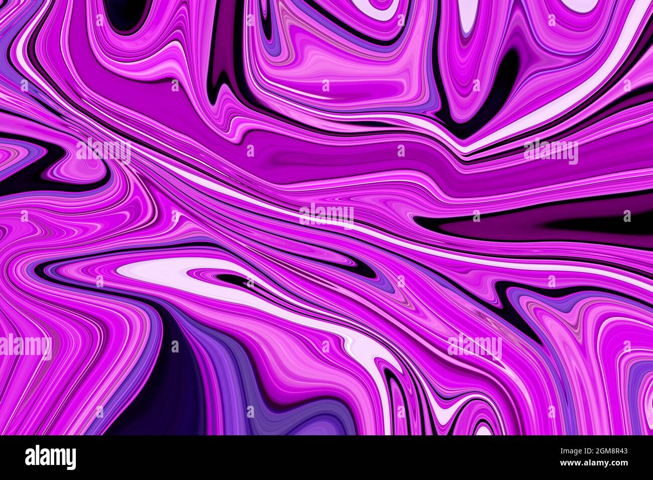 Arrière-plan d'art fluide. Couleur de l'onde forme liquide. Violet et rose. Conception abstraite, Flow Backgound Banque D'Images