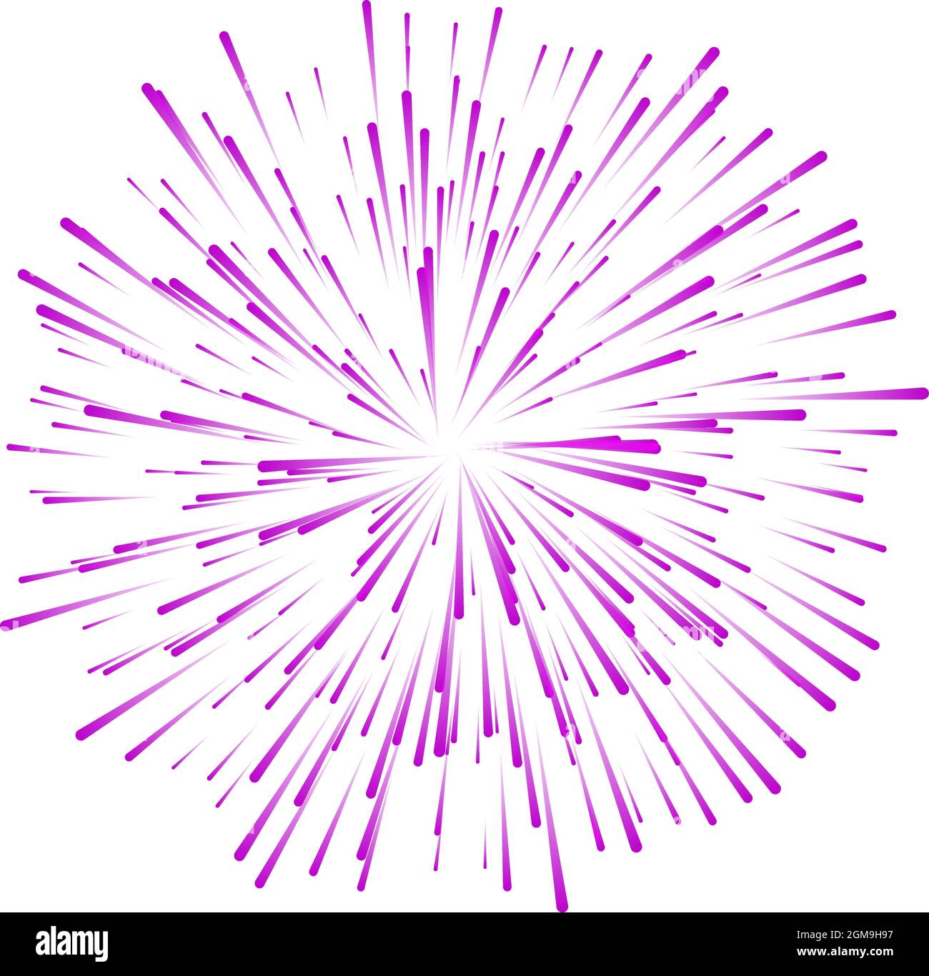 illustration vectorielle de feu d'artifice colorée isolée sur blanc Illustration de Vecteur