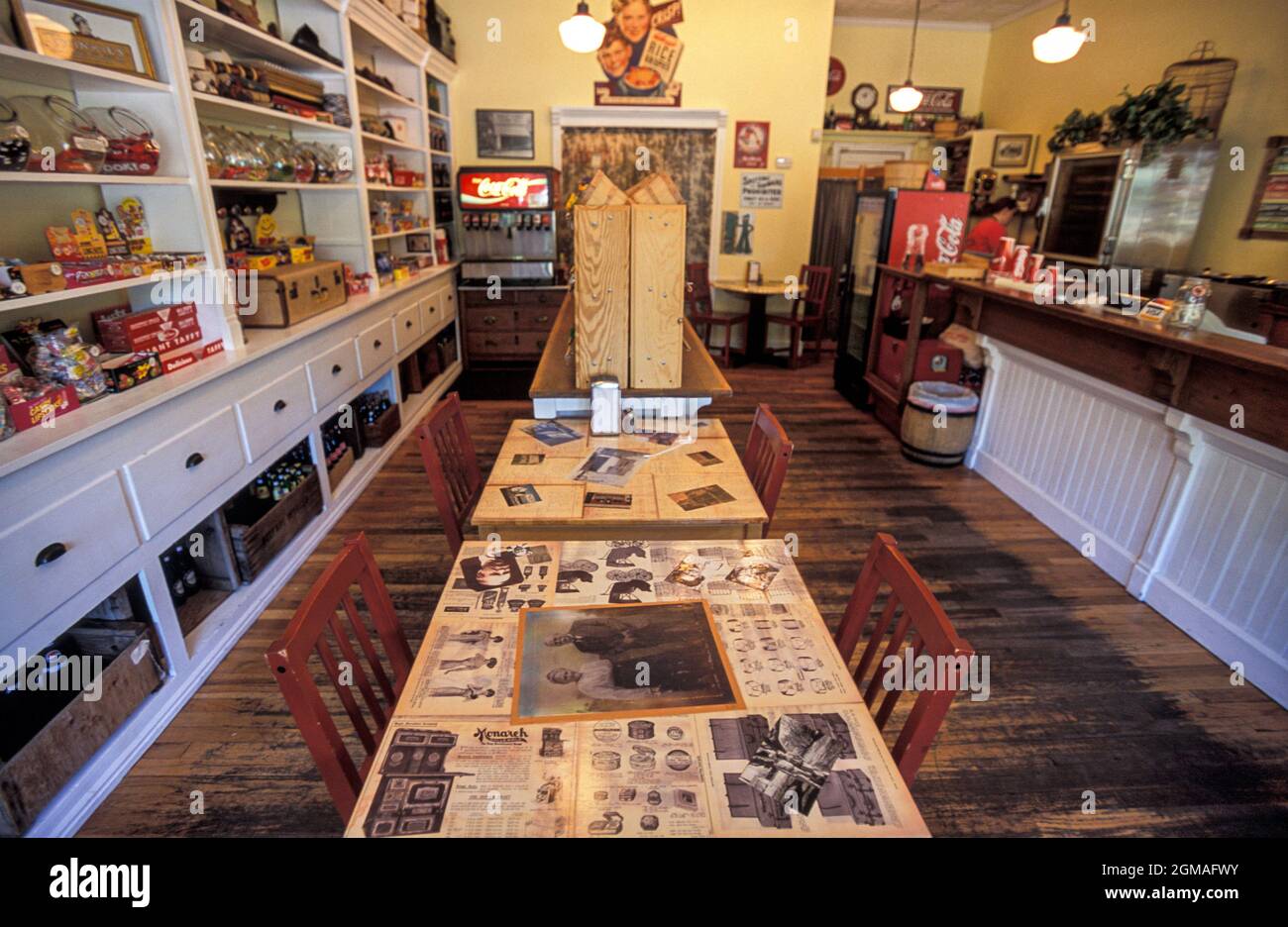 Thomas Judd's Store, Sweet shop à l'ancienne, Green Gate Village Inn , St. George, Utah, États-Unis Banque D'Images