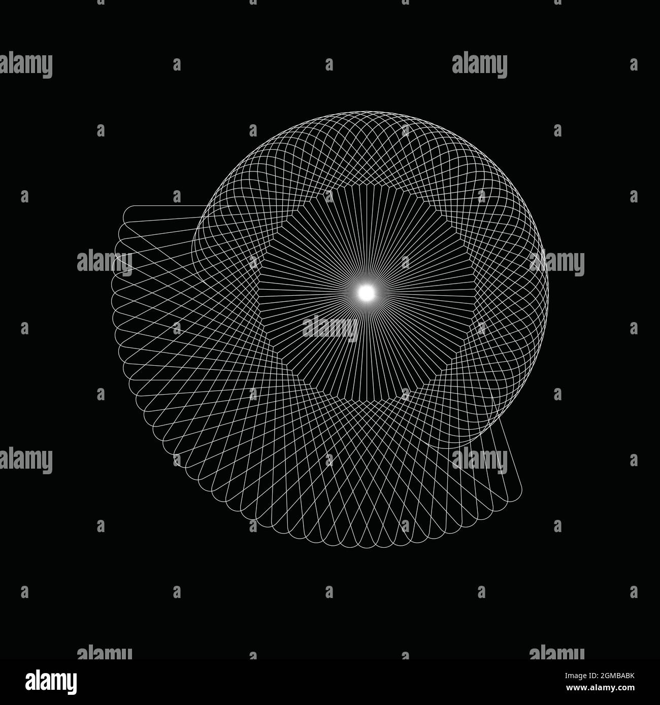 Formes abstraites motifs spirographes pour les dessins. le motif spirographe peut être utilisé comme filigranes, posters, cartes d'invitation et œuvres d'art créatives Illustration de Vecteur