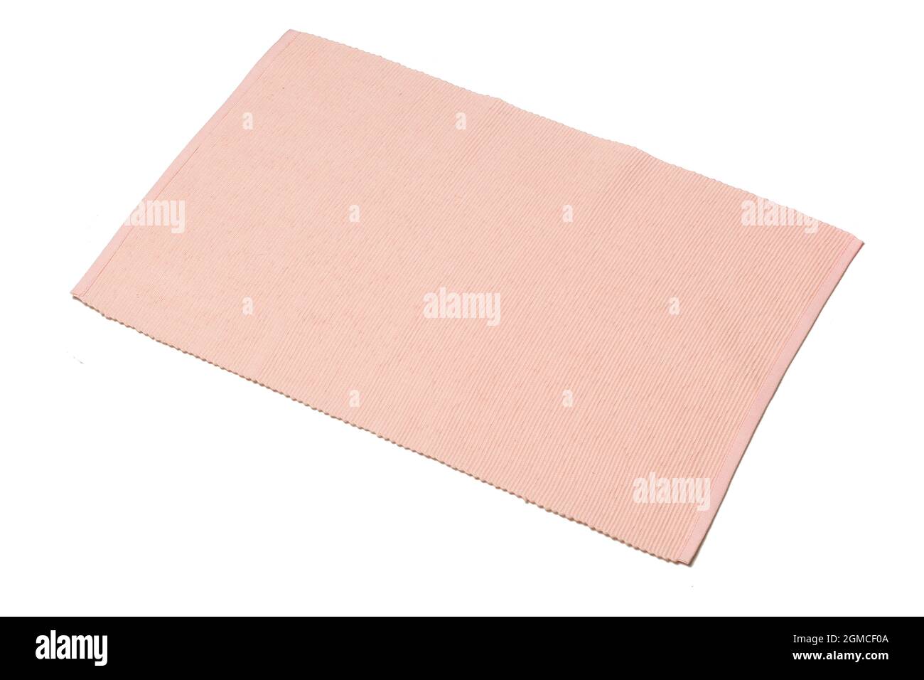 Toile de table isoler sur fond blanc Banque D'Images