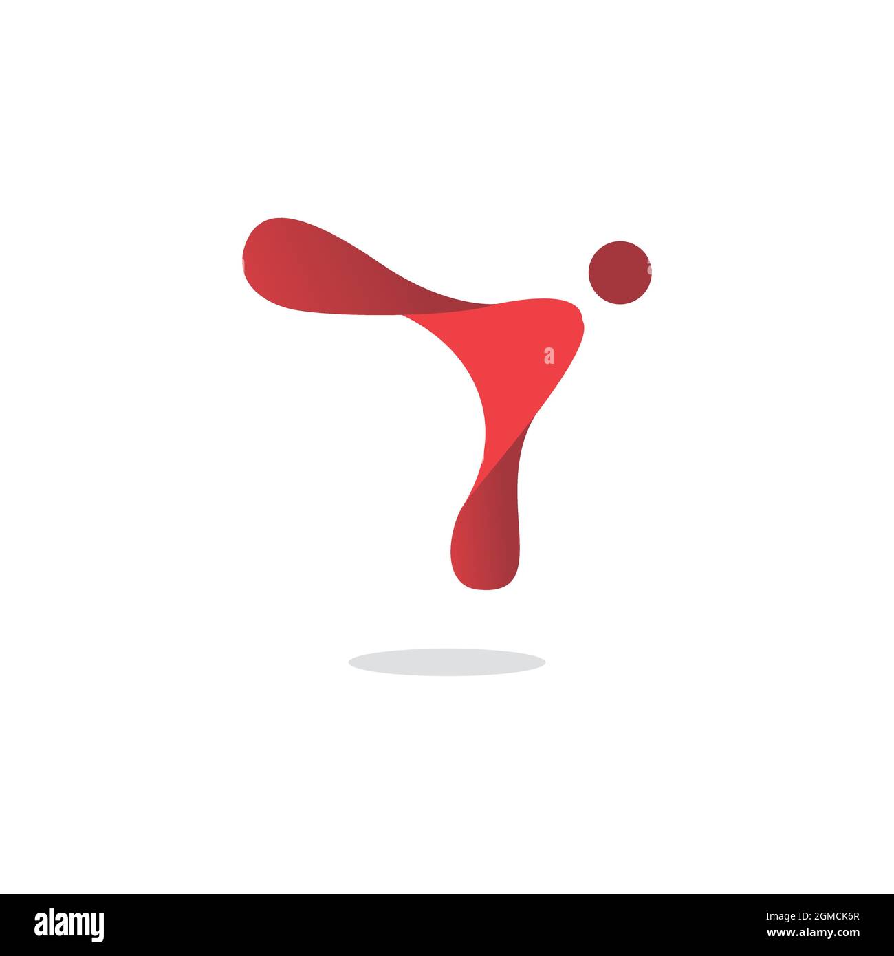personnes danse abstrait logo icône plat concept vectoriel conception graphique Illustration de Vecteur