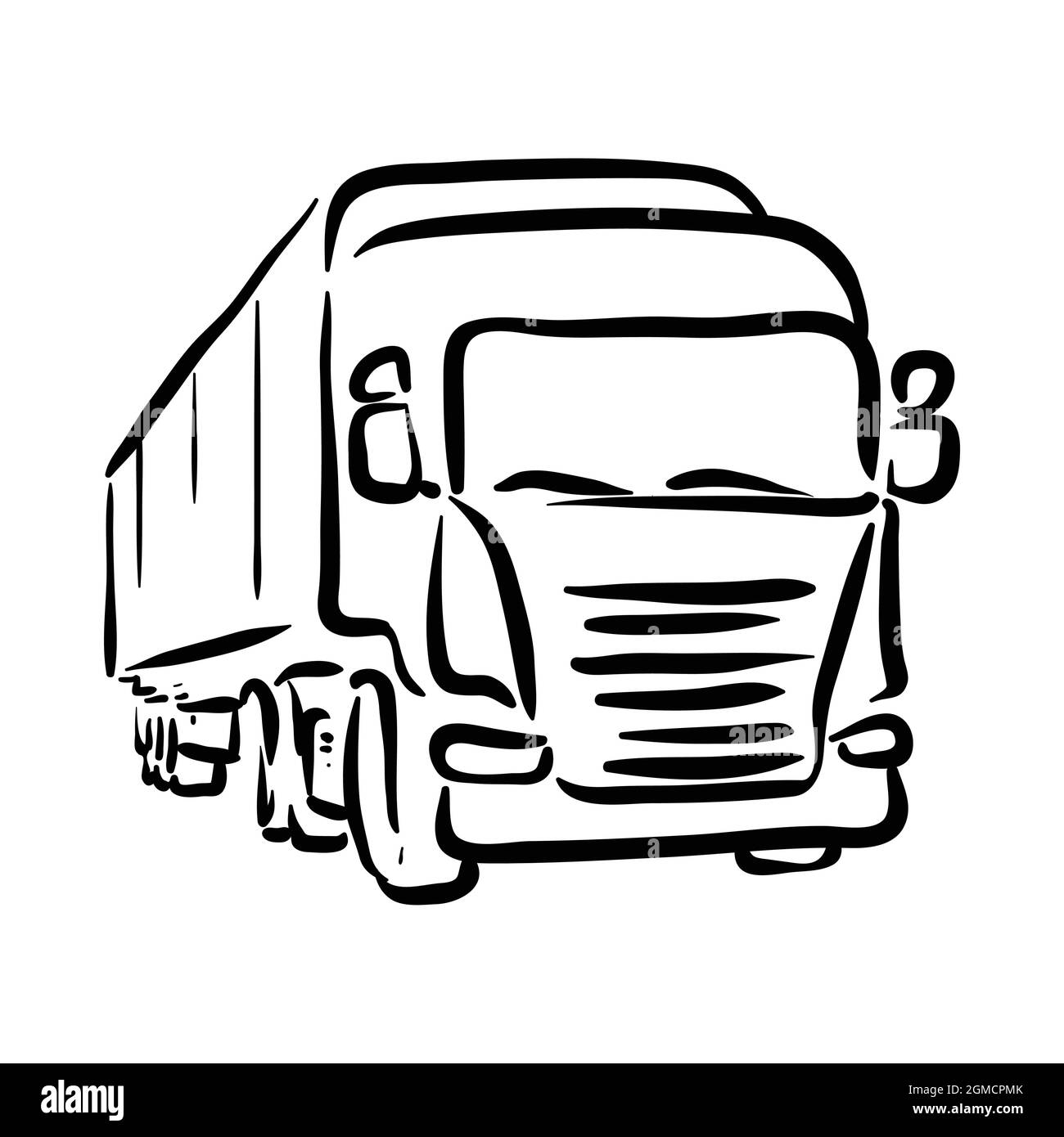 art. de la gamme de camions Illustration de Vecteur