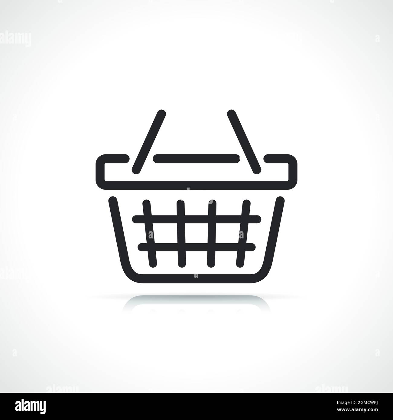 icône de fin de panier Illustration de Vecteur