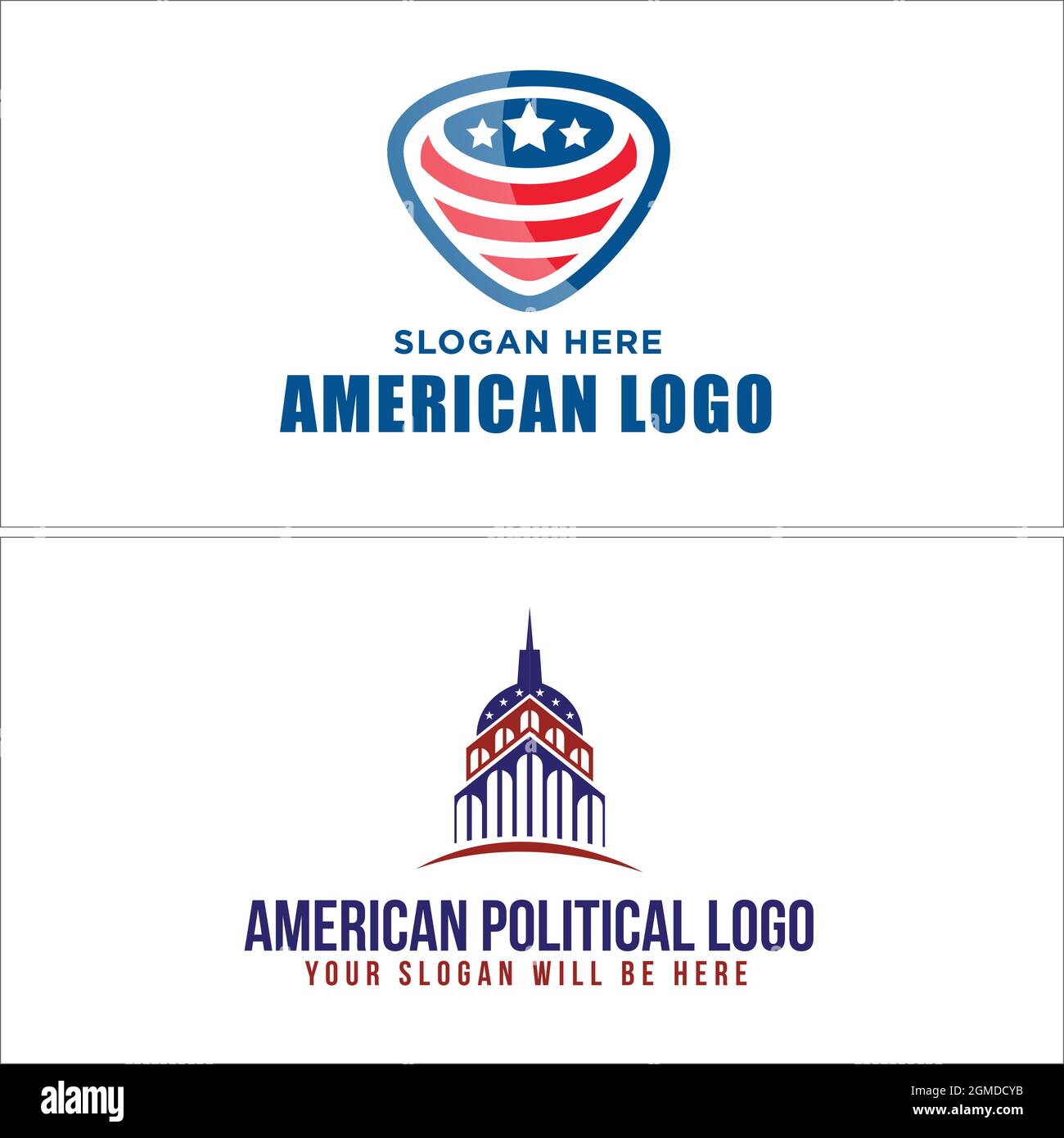 Logo du bâtiment du capitole des États-Unis Illustration de Vecteur