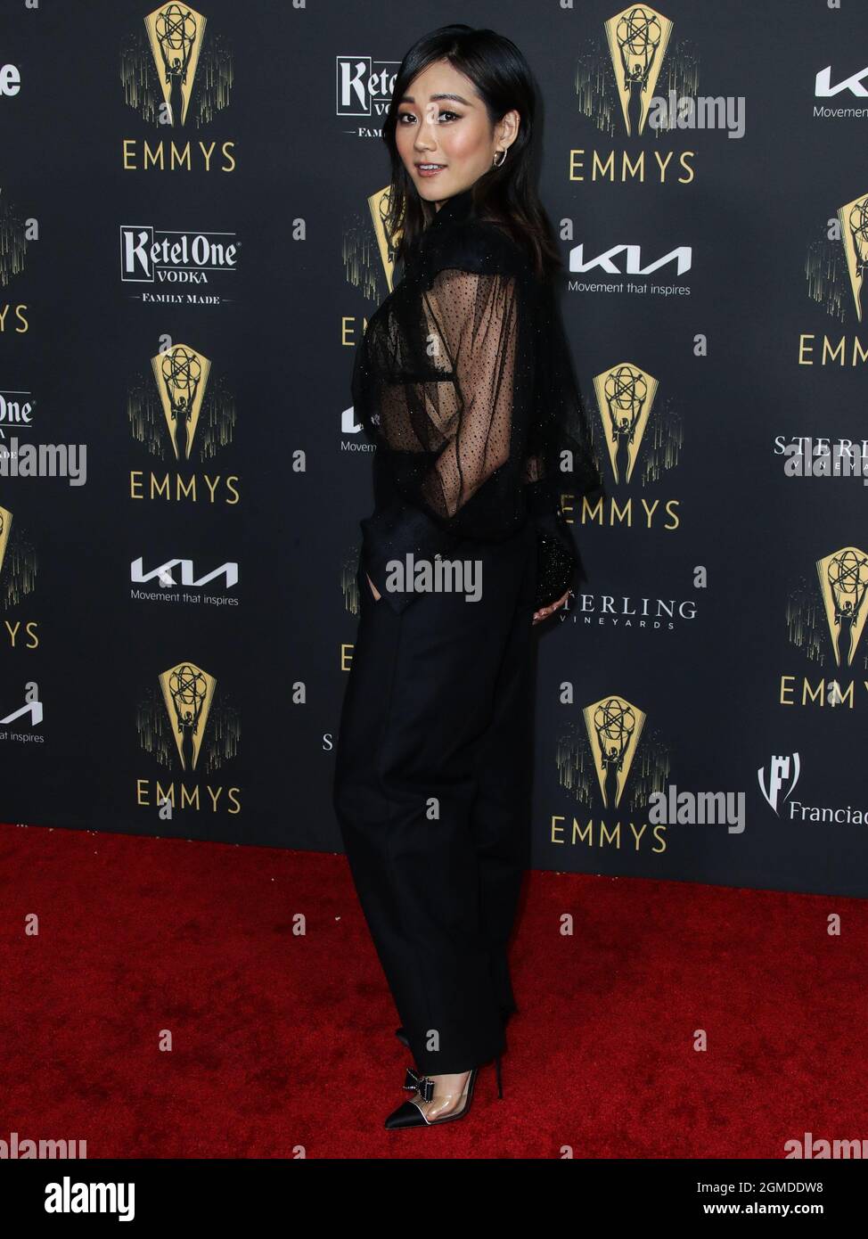 NORTH HOLLYWOOD, LOS ANGELES, CALIFORNIE, États-Unis - SEPTEMBRE 17 : l'actrice Karen Fukuhara arrive à la réception de l'académie de télévision pour honorer les 73e nominés du prix Emmy à l'Académie des arts et des sciences de la télévision le 17 septembre 2021 à North Hollywood, Los Angeles, Californie, États-Unis. (Photo de Xavier Collin/image Press Agency) Banque D'Images