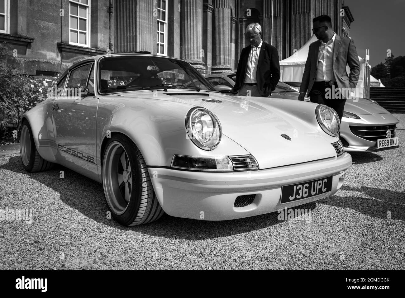 1992 Porsche 911 Carrera 4 ‘J36 UPC’ exposé au Concours d’élégance qui s’est tenu au Palais de Blenheim le 5 septembre 2021 Banque D'Images