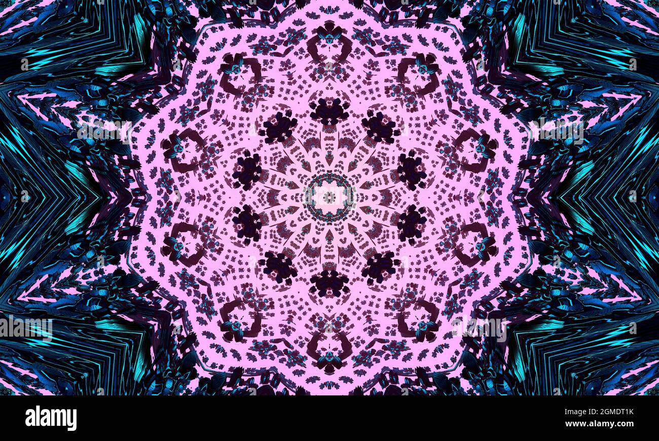 Motif mosaïque rose sans couture avec points. Décoration ethnique traditionnelle. Pour le papier peint, les fonds de motifs, la conception textile. Banque D'Images