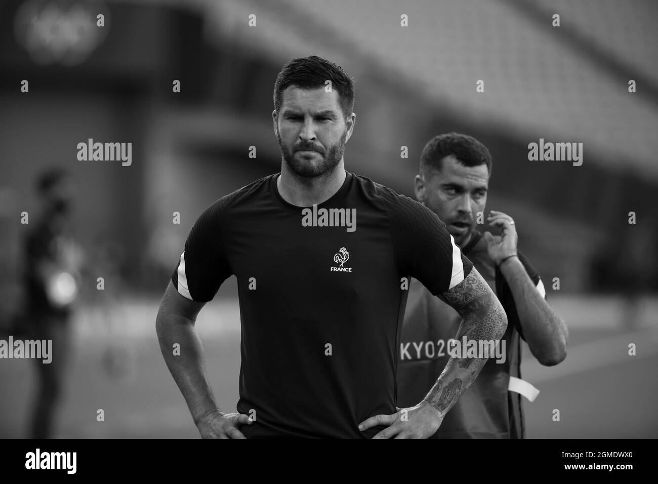 22 JUILLET 2021 - TOKYO, JAPON: André-Pierre GIGNAC de France en action pendant le Groupe des hommes Un match entre le Mexique et la France au Stade de Tokyo Banque D'Images