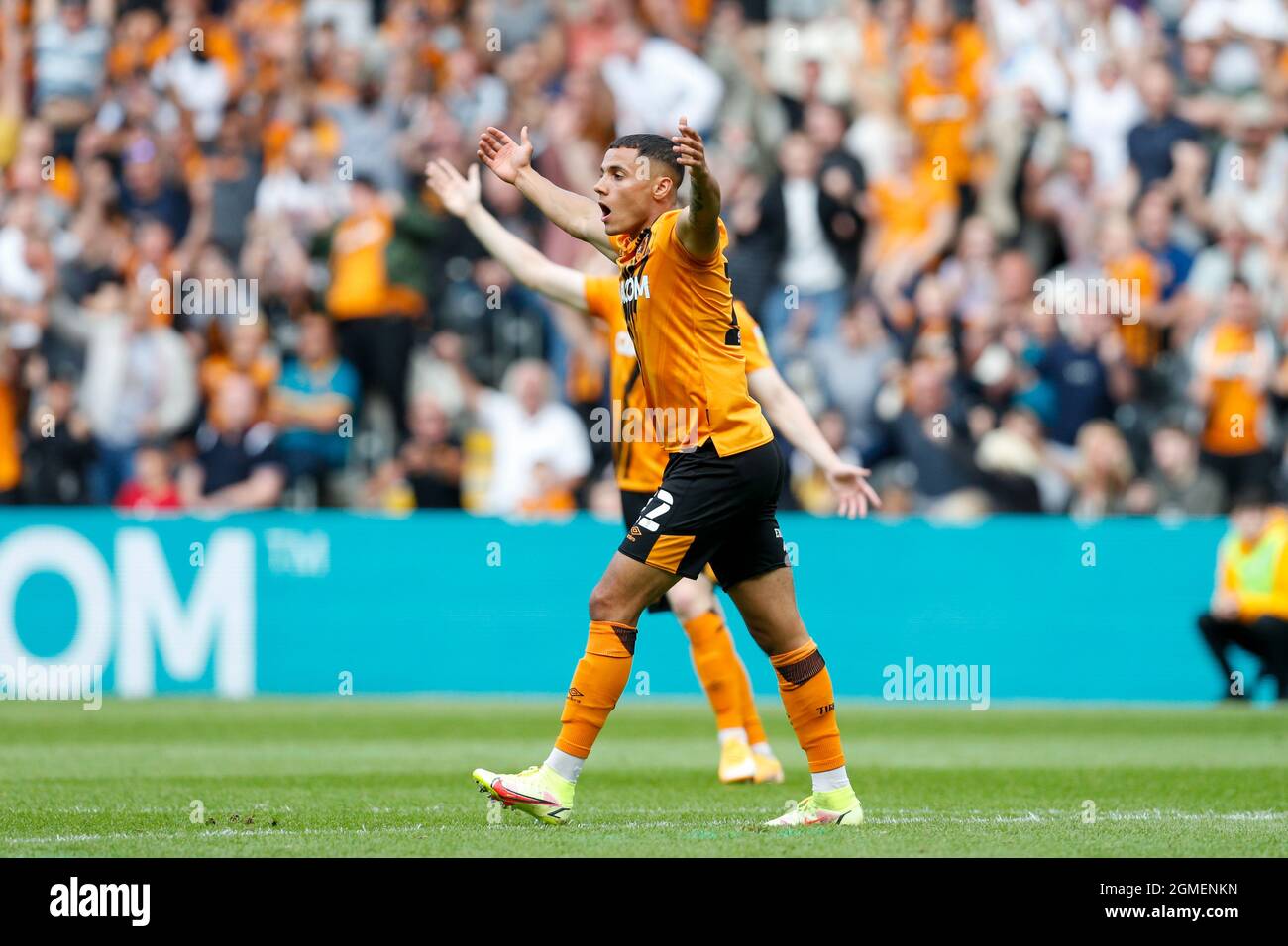 Tyler Smith #22 de Hull City proteste à l'arbitre après avoir eu un but refusé pour off-side Banque D'Images