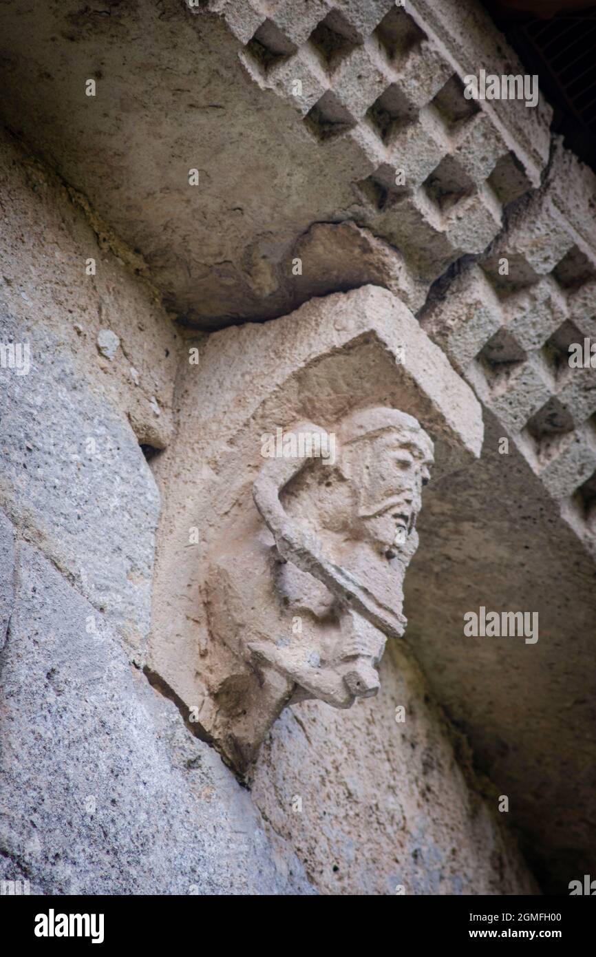 Hermitage de Nuestra Señora del Valle, temple ogival roman d'influence byzantine, XIIe siècle, Burgos, Espagne. Banque D'Images