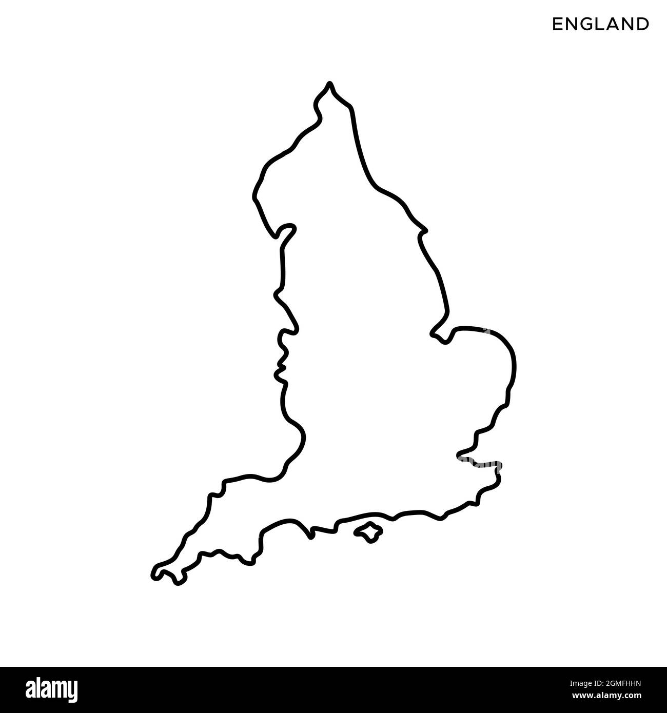 Plan linéaire du modèle de dessin d'illustrations vectorielles de l'Angleterre. Contour modifiable. Vecteur eps 10. Illustration de Vecteur