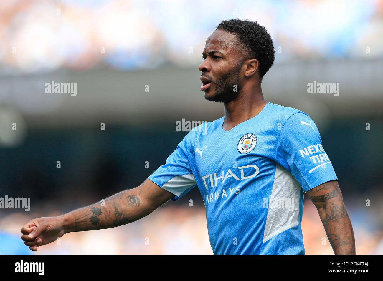 Raheem Sterling #7 de Manchester City Banque D'Images