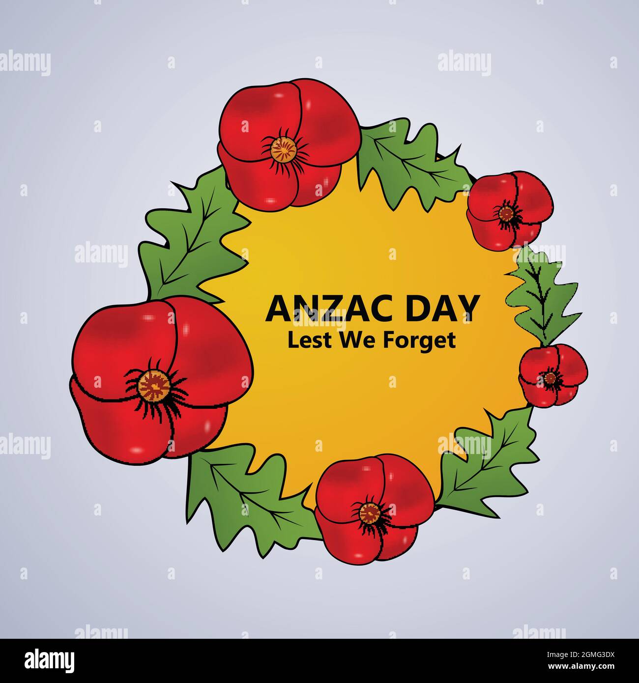 Anzac Day Australie contexte Illustration de Vecteur