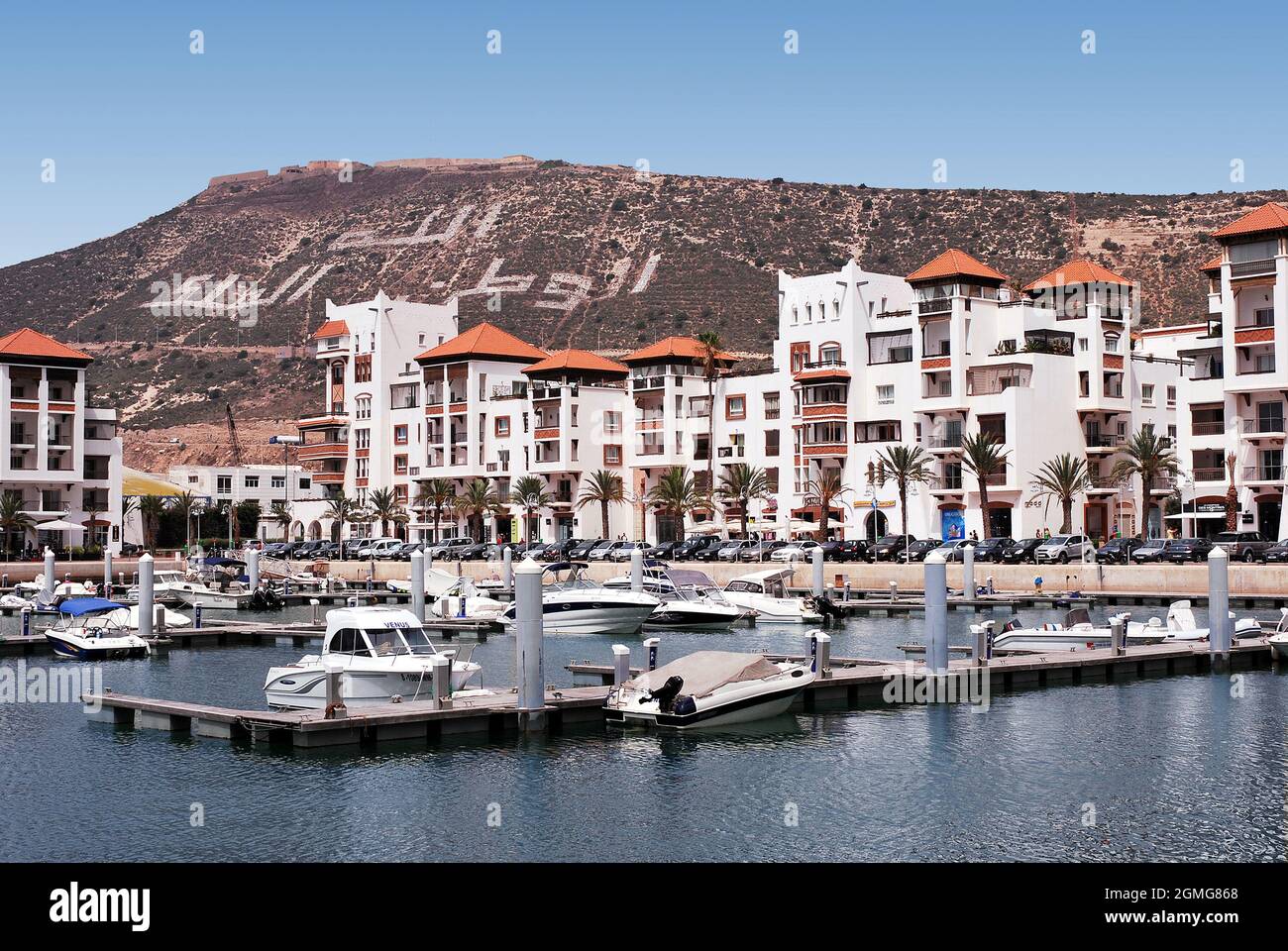 La ville touristique d'Agadir au Maroc Banque D'Images