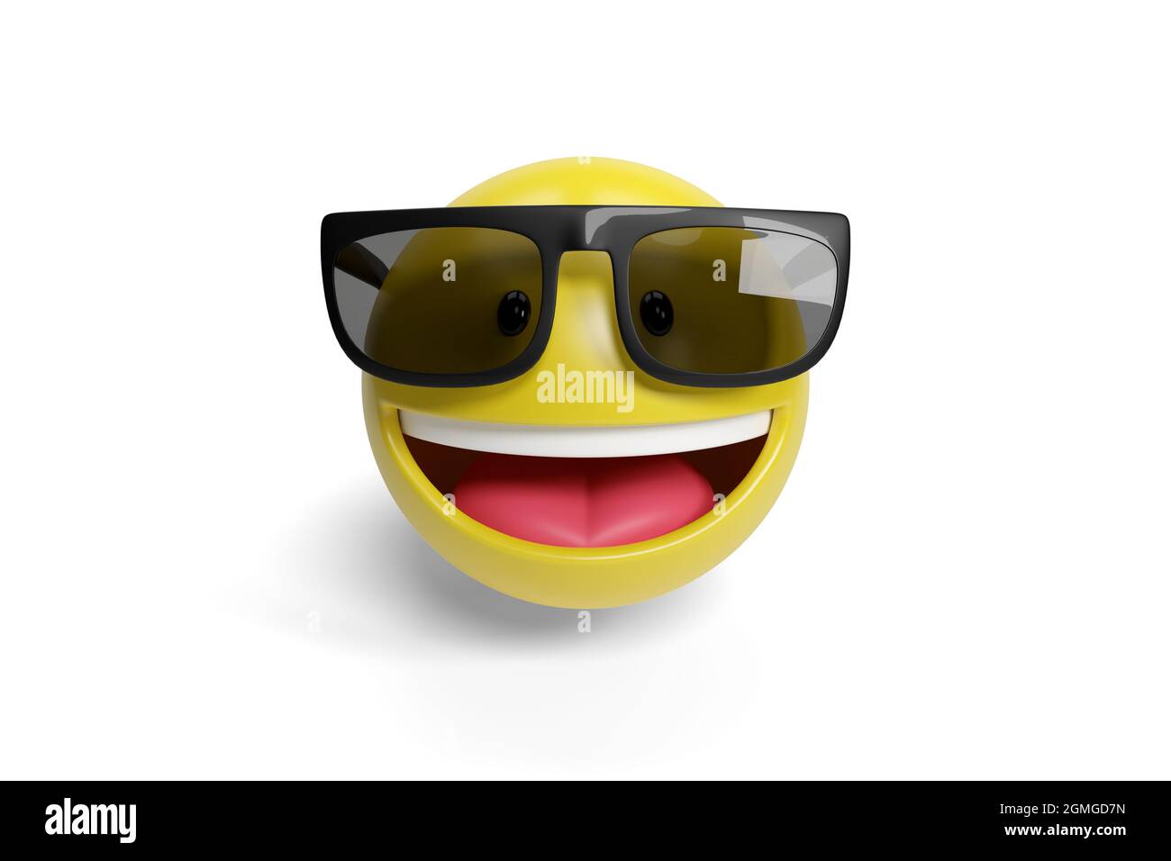 Cartoon face with sunglasses Banque de photographies et d'images à haute  résolution - Alamy
