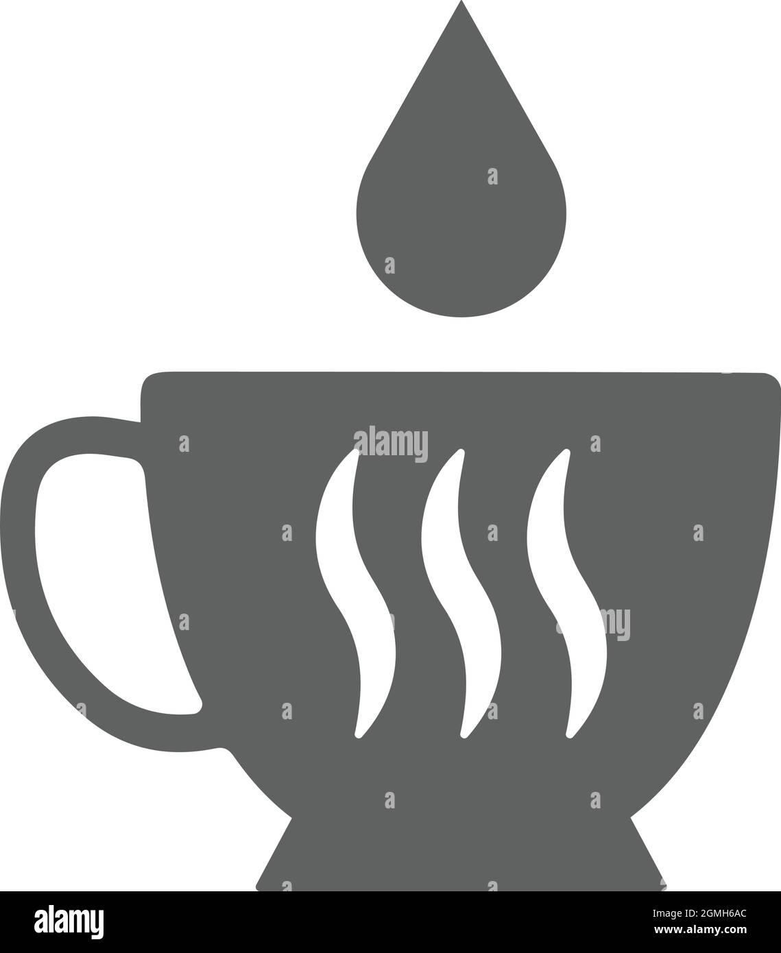 L'icône café, tasse, lait est isolée sur fond blanc. Utilisation à des fins graphiques et de conception de sites Web ou à des fins commerciales. Fichier EPS vectoriel. Illustration de Vecteur