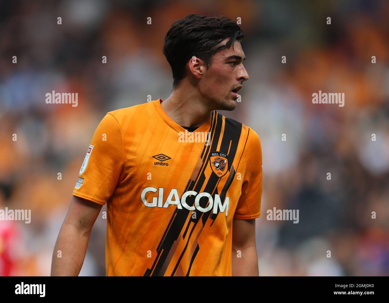 Kingston upon Hull, Angleterre, le 18 septembre 2021. Jacob Greaves, de Hull City, lors du match de championnat Sky Bet au KCOM Stadium, Kingston upon Hull. Le crédit photo devrait se lire: Simon Bellis / Sportimage Banque D'Images