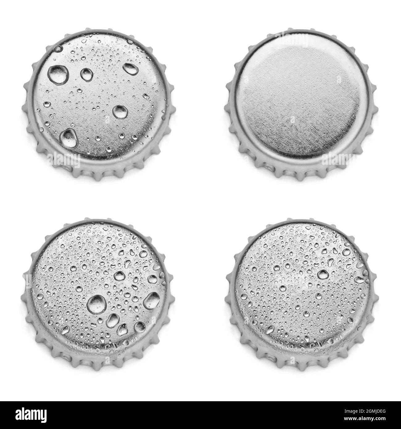 boisson en bouteille avec bouchon en métal Banque D'Images