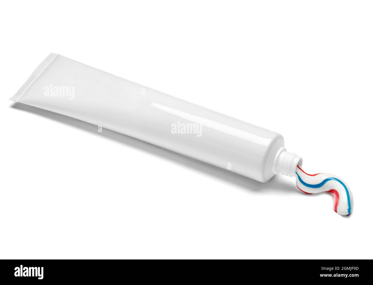 dentifrice tube blanc hygiène soins de santé Banque D'Images
