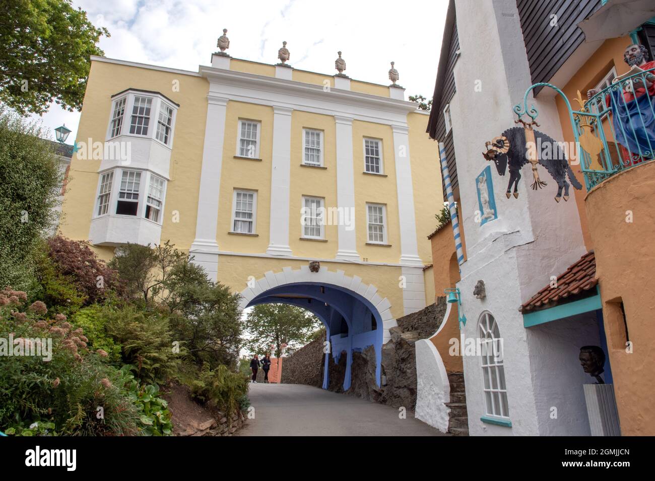 Le Bridge House Portmeirion Banque D'Images