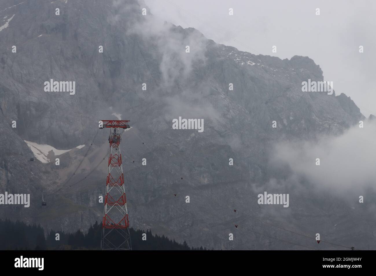 Belle vue sur les alpes et à travers l'Eifel Banque D'Images