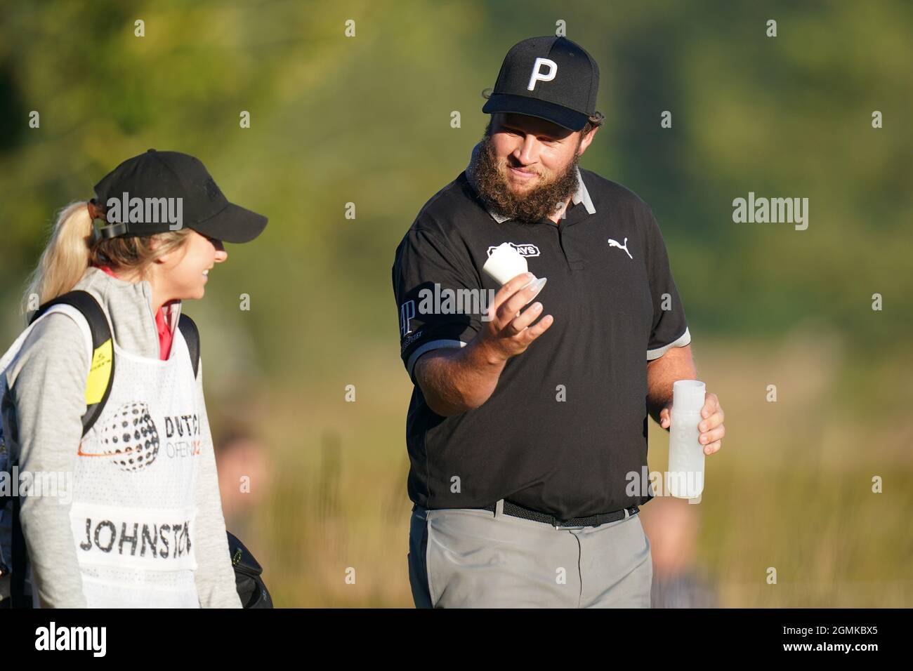 CROMVOIRT, PAYS-BAS - SEPTEMBRE 16 : Andrew Johnston d'Angleterre pendant le ProAm des Néerlandais Open 2021 au Bernardus Golf le 16 septembre 2021 à Cromvoirt, pays-Bas (photo de Henk Seppen/Orange Pictures) Banque D'Images