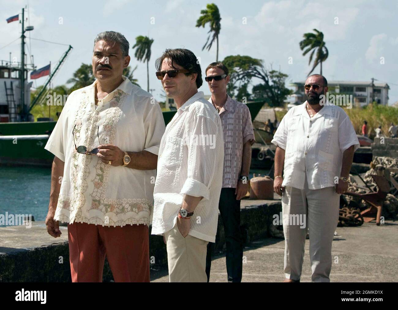 JOAQUIN COSIO, MATHIEU AMALRIC, ANATOLE TAUBMAN, JESUS OCHOA, QUANTUM DE SOLACE, 2008, ©MGM Banque D'Images