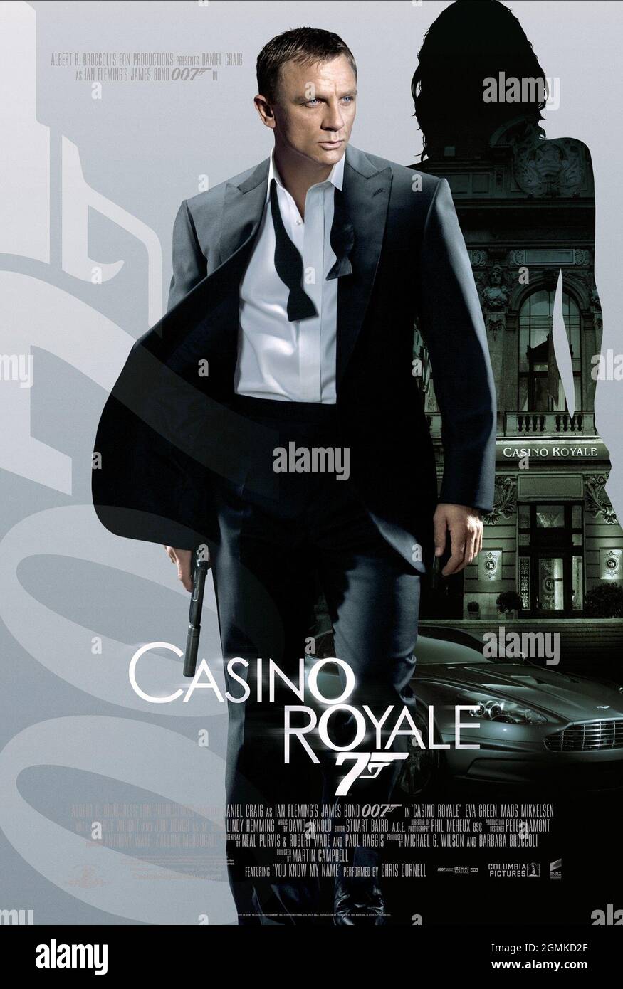 AFFICHE DANIEL CRAIG, CASINO ROYALE, 2006, ©UNITED ARTISTS/COLUMBIA PICTURES Banque D'Images