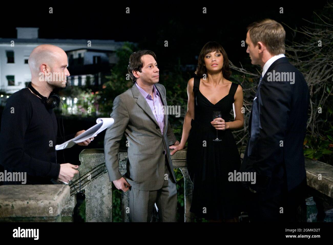 MARC FORSTER, MATHIEU AMALRIC, OLGA KURYLENKO, DANIEL CRAIG, QUANTUM DE SOLACE, 2008, ©MGM Banque D'Images