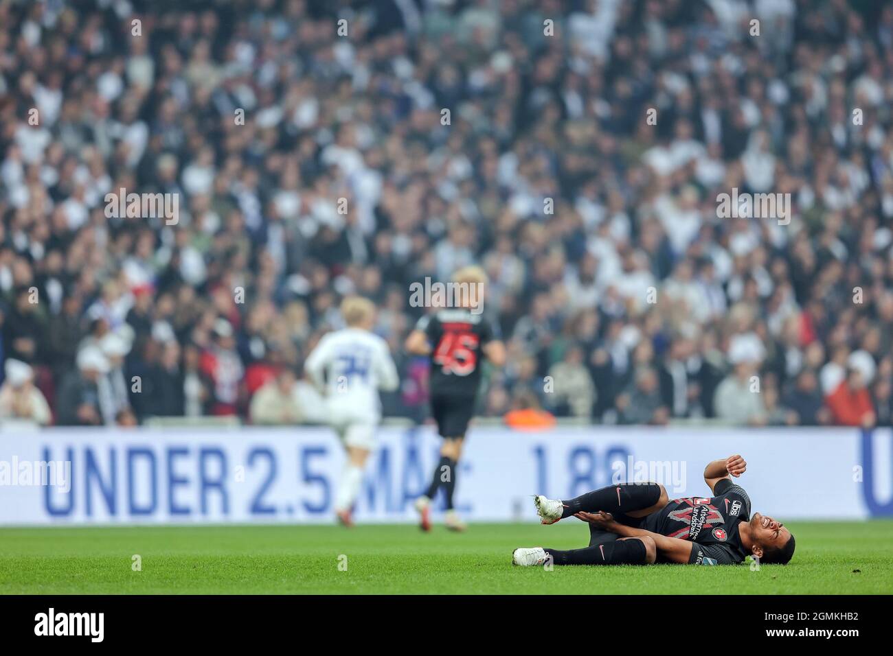 Copenhague, Danemark. 19 septembre 2021. Evander Ferreira (10) du FC Midtjylland vu pendant le match 3F Superliga entre le FC Copenhague et le FC Midtjylland à Parken à Copenhague. (Crédit photo : Gonzales photo/Alamy Live News Banque D'Images