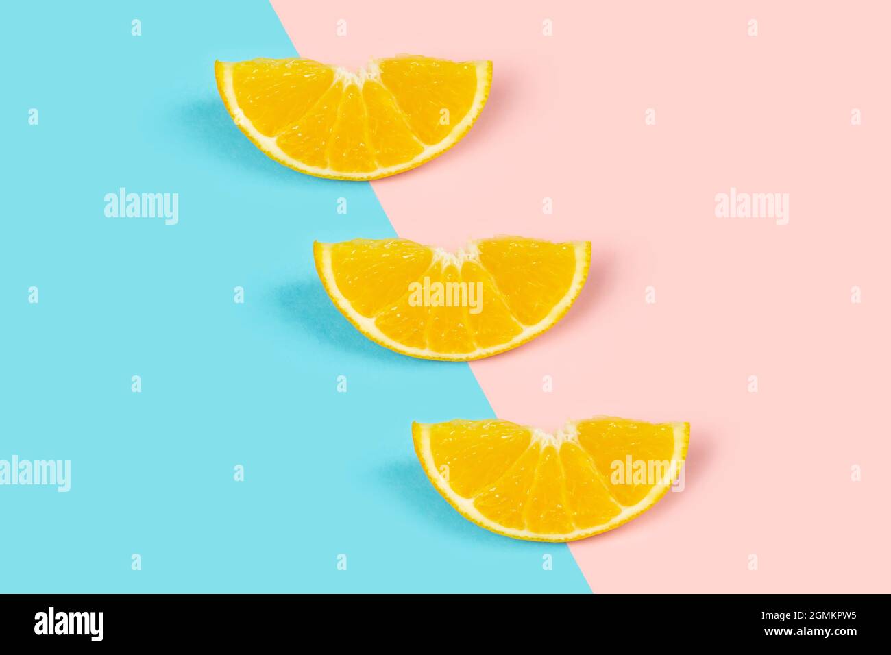 Motif de tranches d'orange - arrière-plan moderne de l'été Banque D'Images