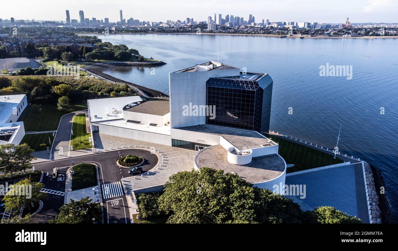 JFK, John F Kennedy Presidential Library and Museum, Boston, Massachusetts, États-Unis Banque D'Images