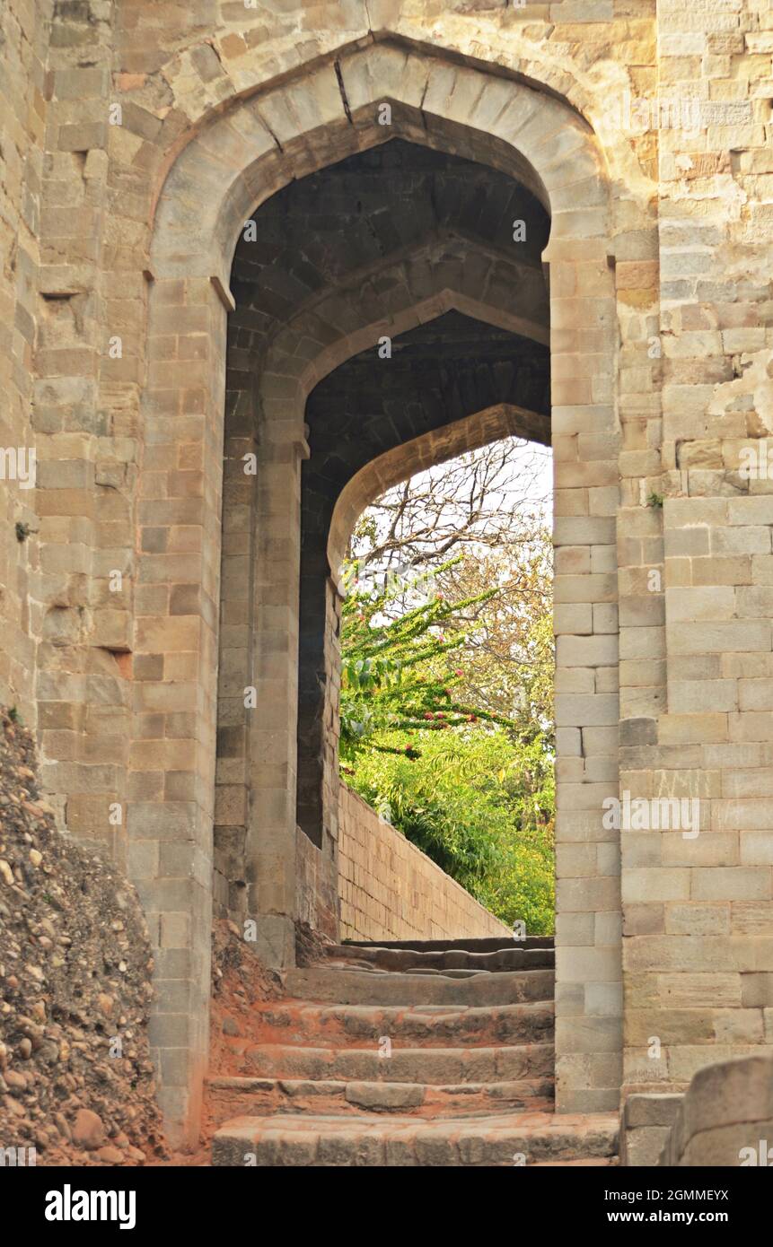 vestiges de kangra fort himachal pradesh Banque D'Images