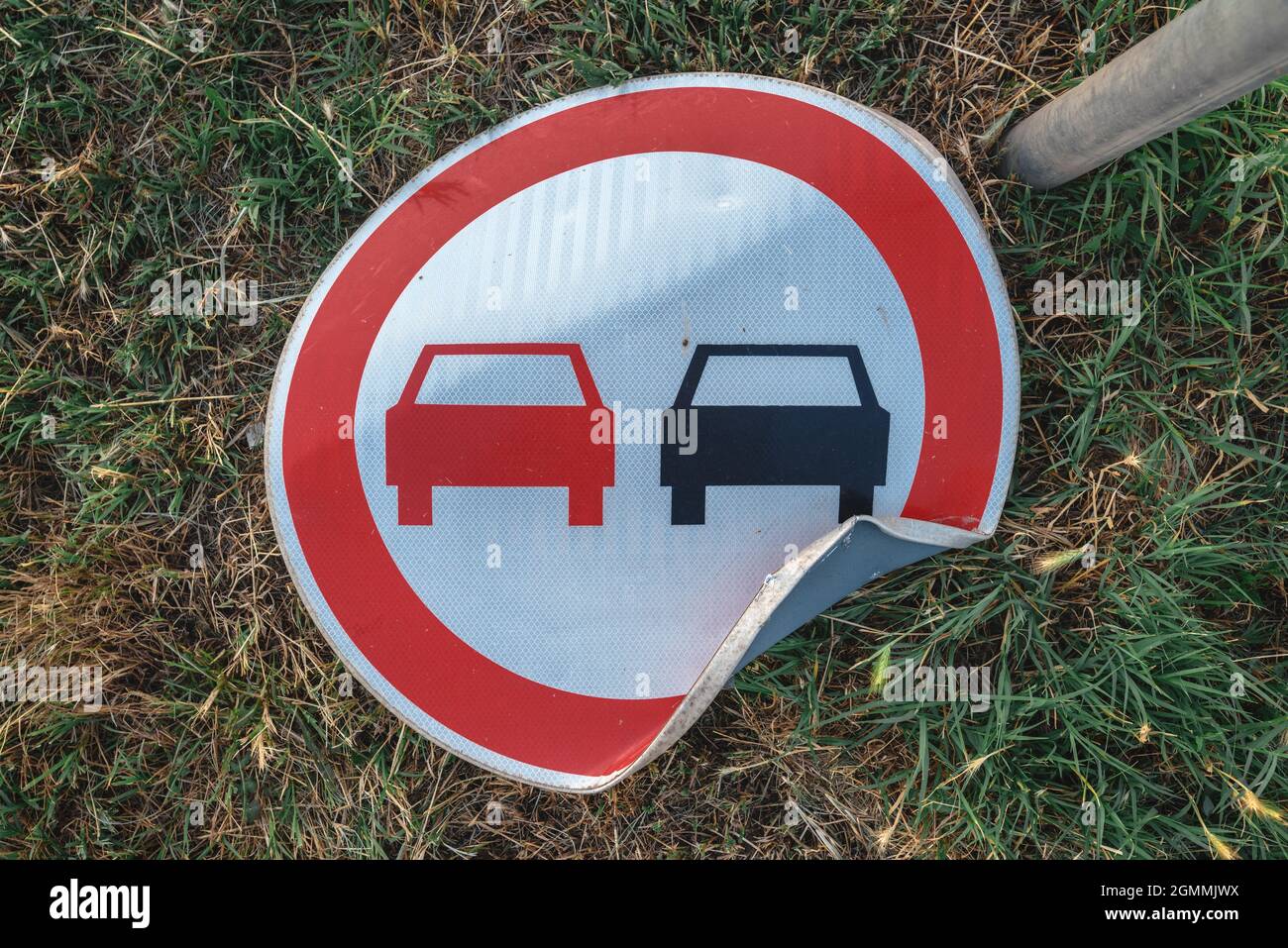 Panneau signalisation au sol Banque de photographies et d’images à