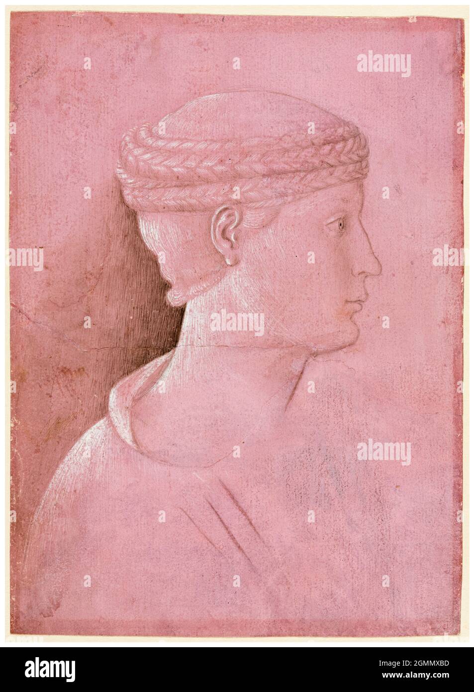 Benazzo Gozzoli, buste d'une femme, dessin, vers 1458 Banque D'Images Benazzo Gozzoli, buste d'une femme, dessin, vers 1458 Banque D'Images