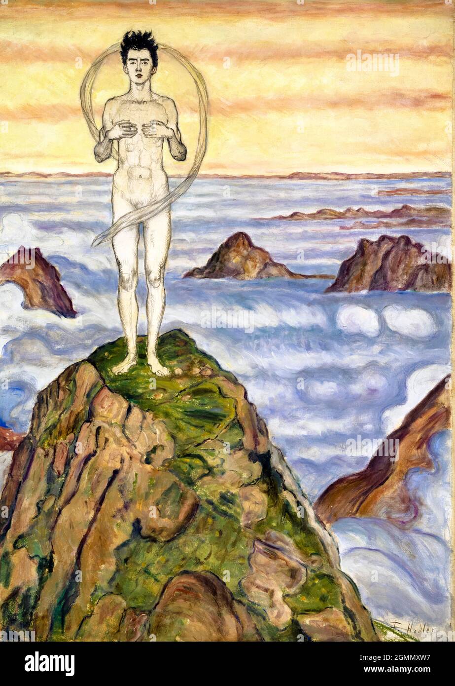 Ferdinand Hodler, peinture, vue sur l'infini, vers 1903 Banque D'Images