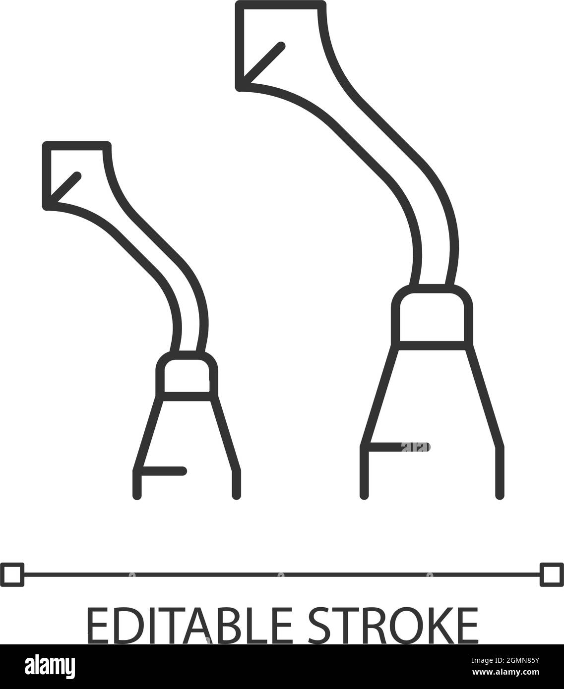 Icône linéaire de burnisher Illustration de Vecteur