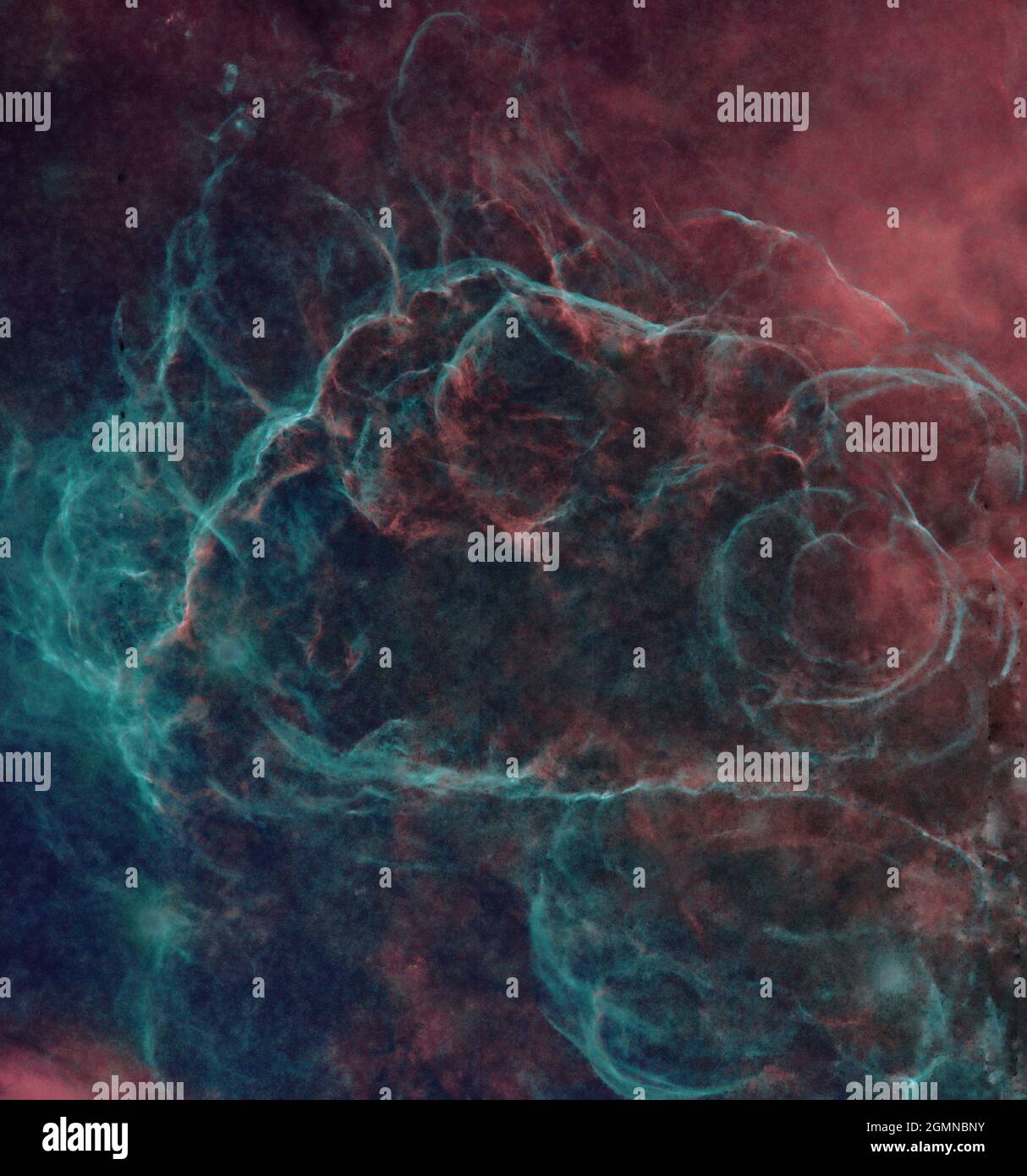 Le vestige Vela supernova est une supernova de type II qui a explosé il y a environ 11,000 à 12,300 ans. Banque D'Images