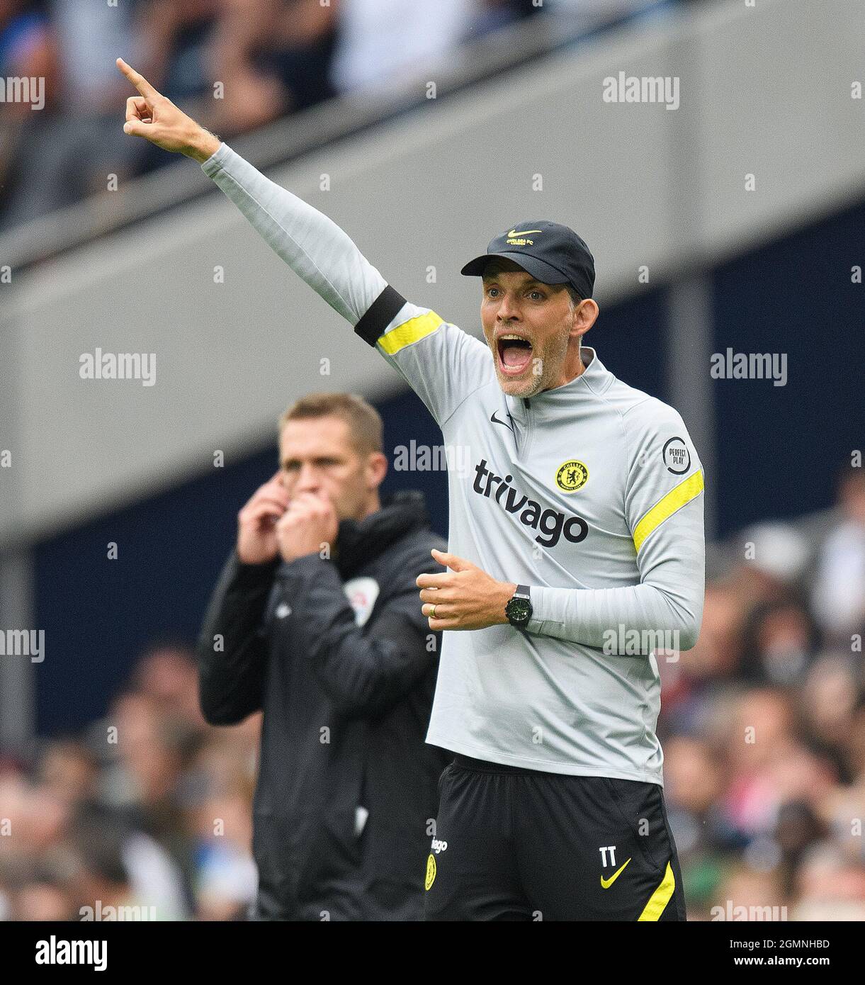 19 septembre 2021 - Tottenham Hotspur v Chelsea - Thomas Tuchel, directeur de la première Ligue Chelsea, lors du match de la première Ligue au stade Tottenham Hotspur. Crédit photo : © Mark pain / Alamy Live News Banque D'Images