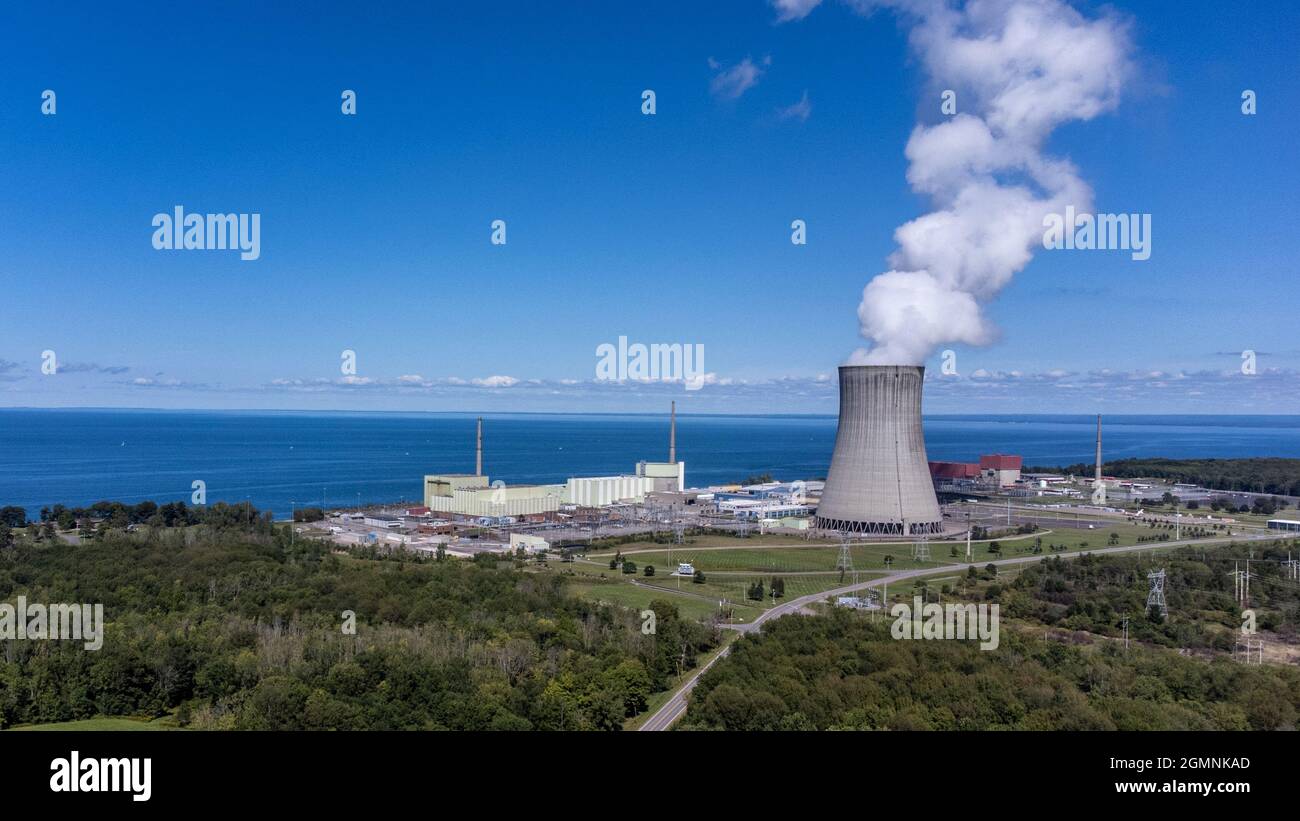 Nine Mile point Nuclear Station, Oswego, NY, États-Unis Banque D'Images