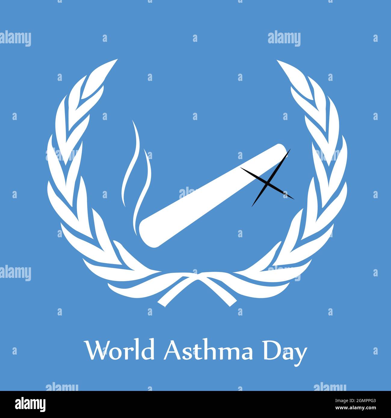 Journée mondiale de l'asthme Illustration de Vecteur
