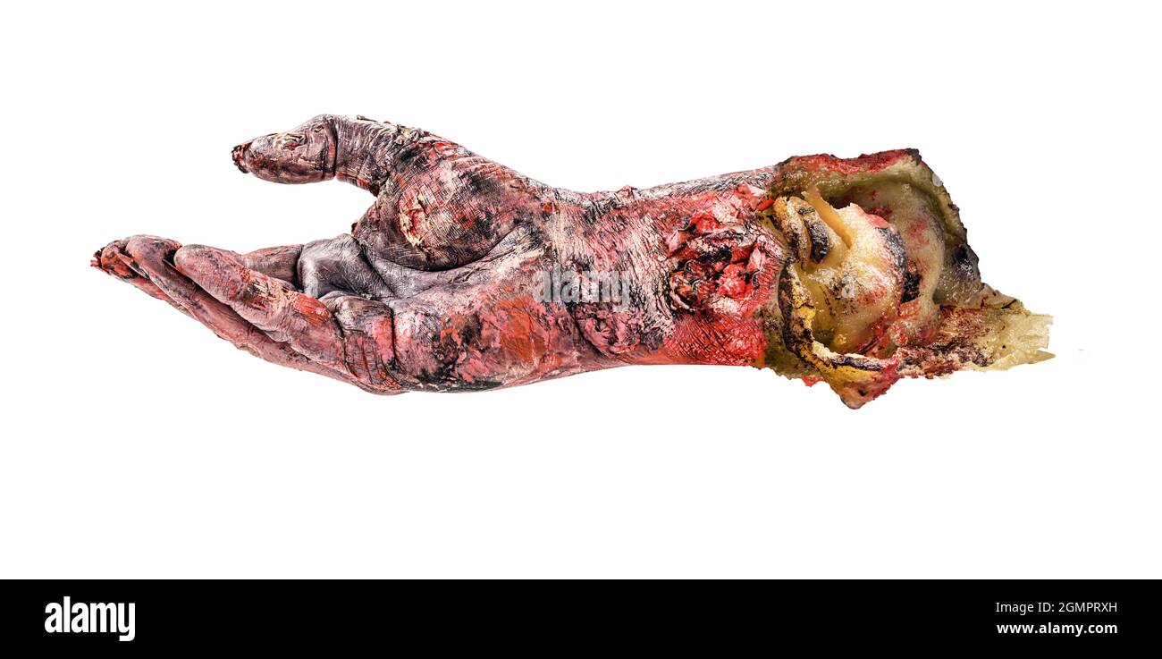 main morte coupée, pièce zombie pour halloween Banque D'Images