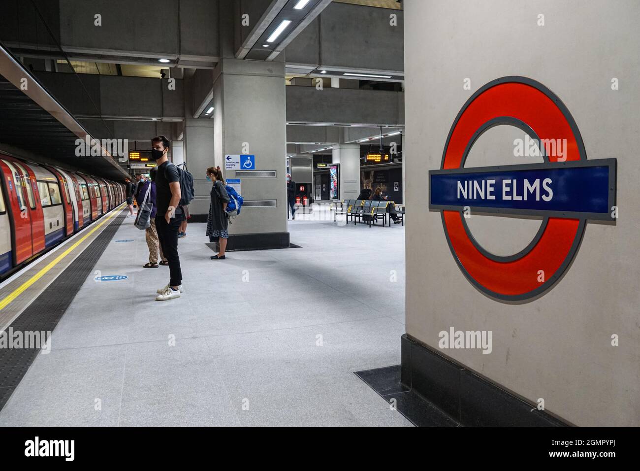 Métro de Londres a récemment ouvert neuf stations Elms sur la ligne Nord, Londres, Angleterre Royaume-Uni Banque D'Images