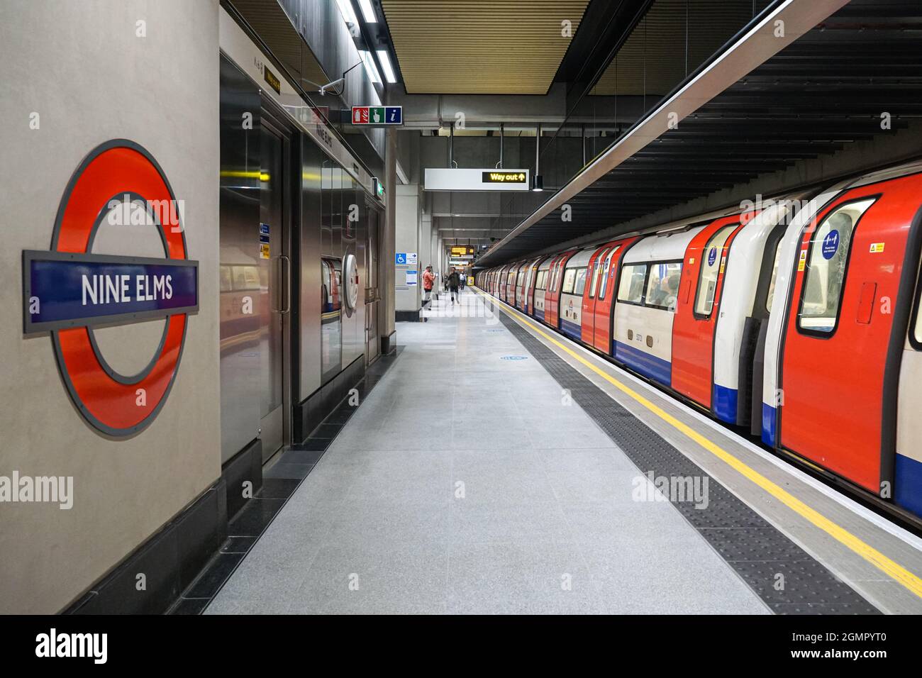 Métro de Londres a récemment ouvert neuf stations Elms sur la ligne Nord, Londres, Angleterre Royaume-Uni Banque D'Images