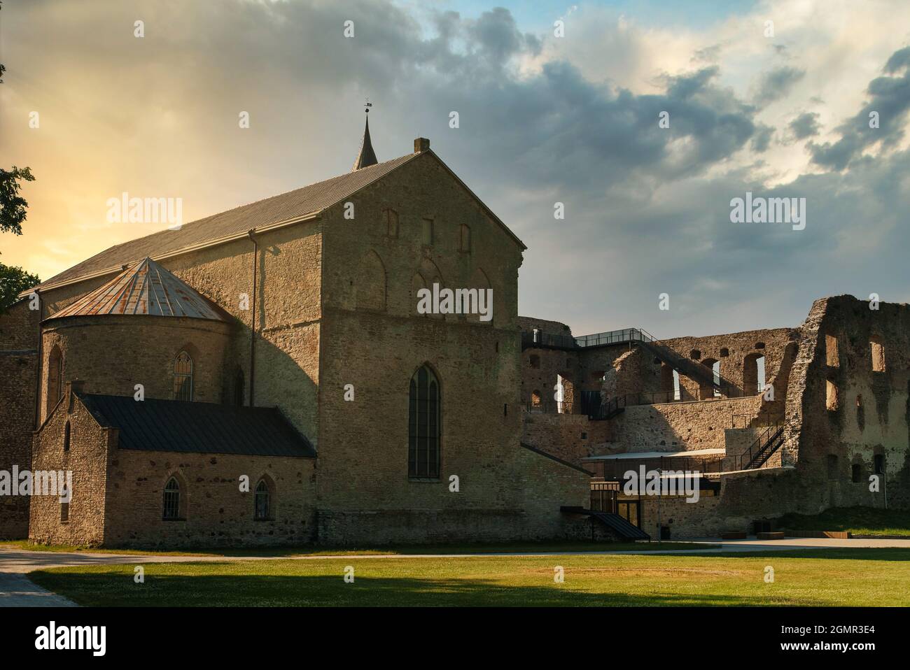 Château épiscopal de Haapsalu dans la ville de Haapsalu, Estonie. Banque D'Images